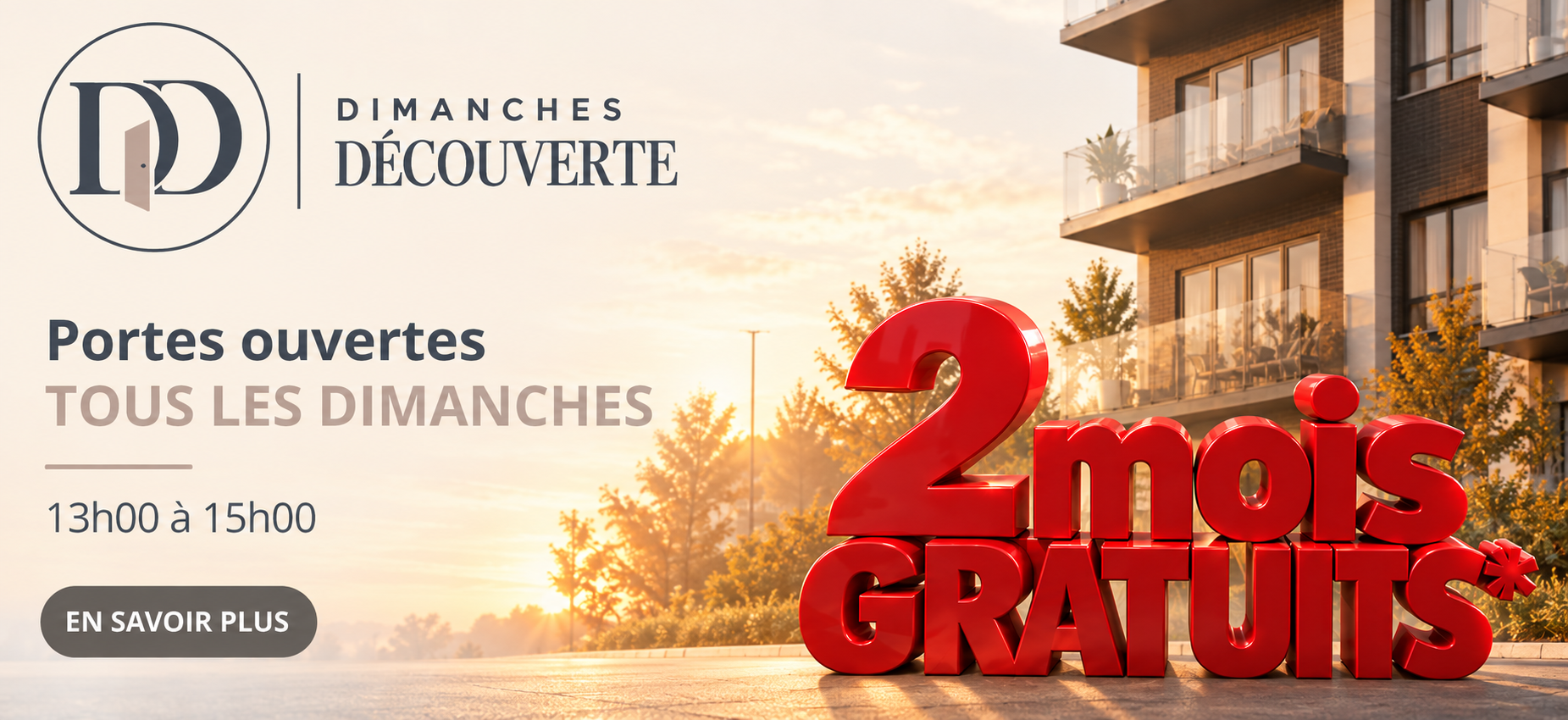 Dimanches Découverte et promo 2 mois gratuits*